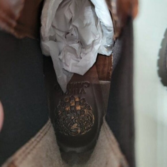 Vince Camuto Women’s Leather Stacked Heel Chelsea Boot - Picture 10 of 14